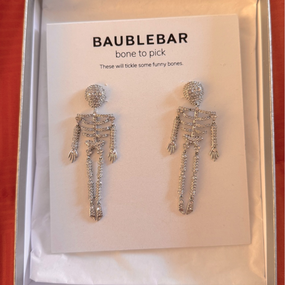 Baublebar Bone To Pick Skeleton Earrings